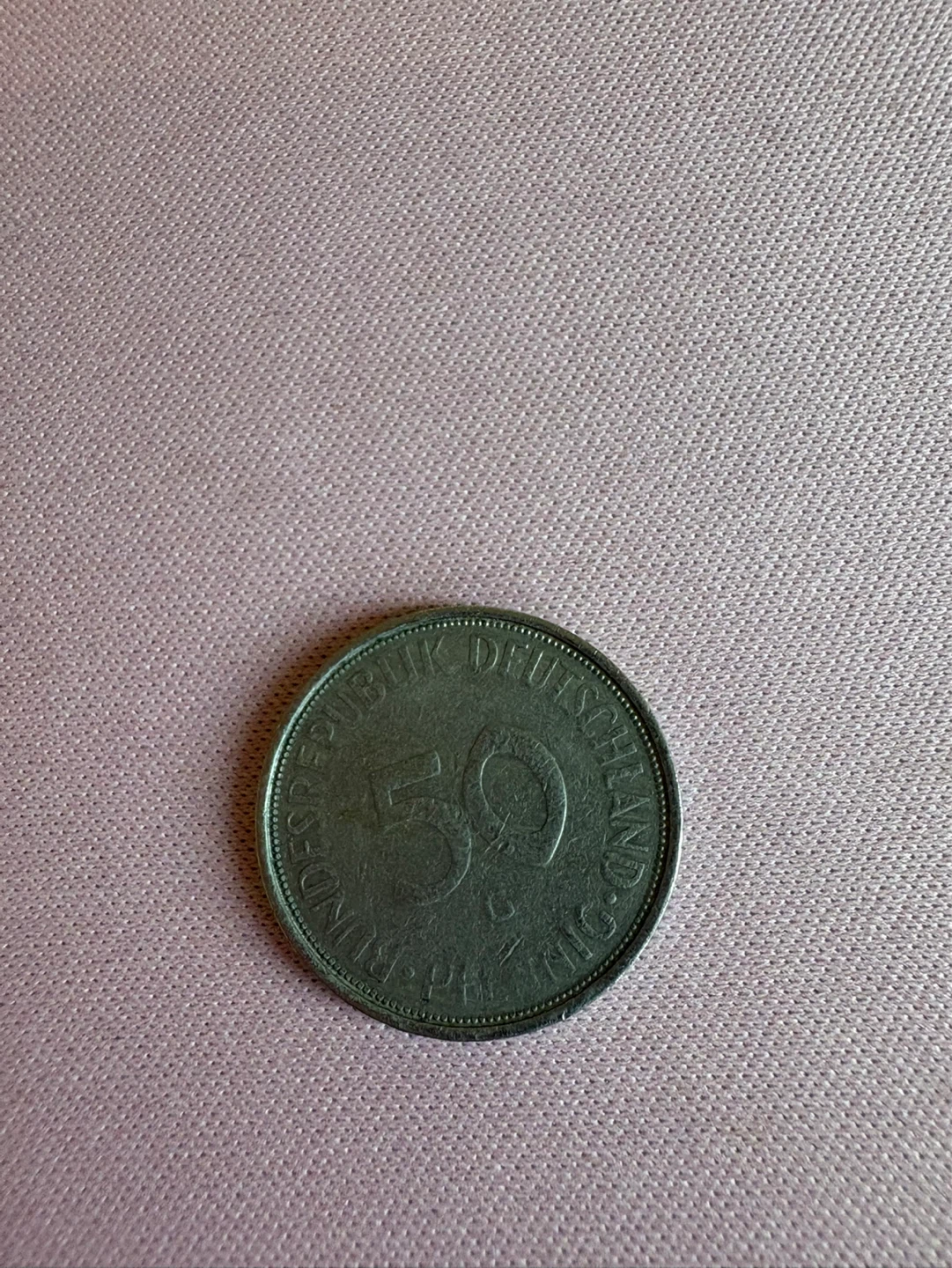 West Germany 50 Pfennig Coin 1974 coin collector