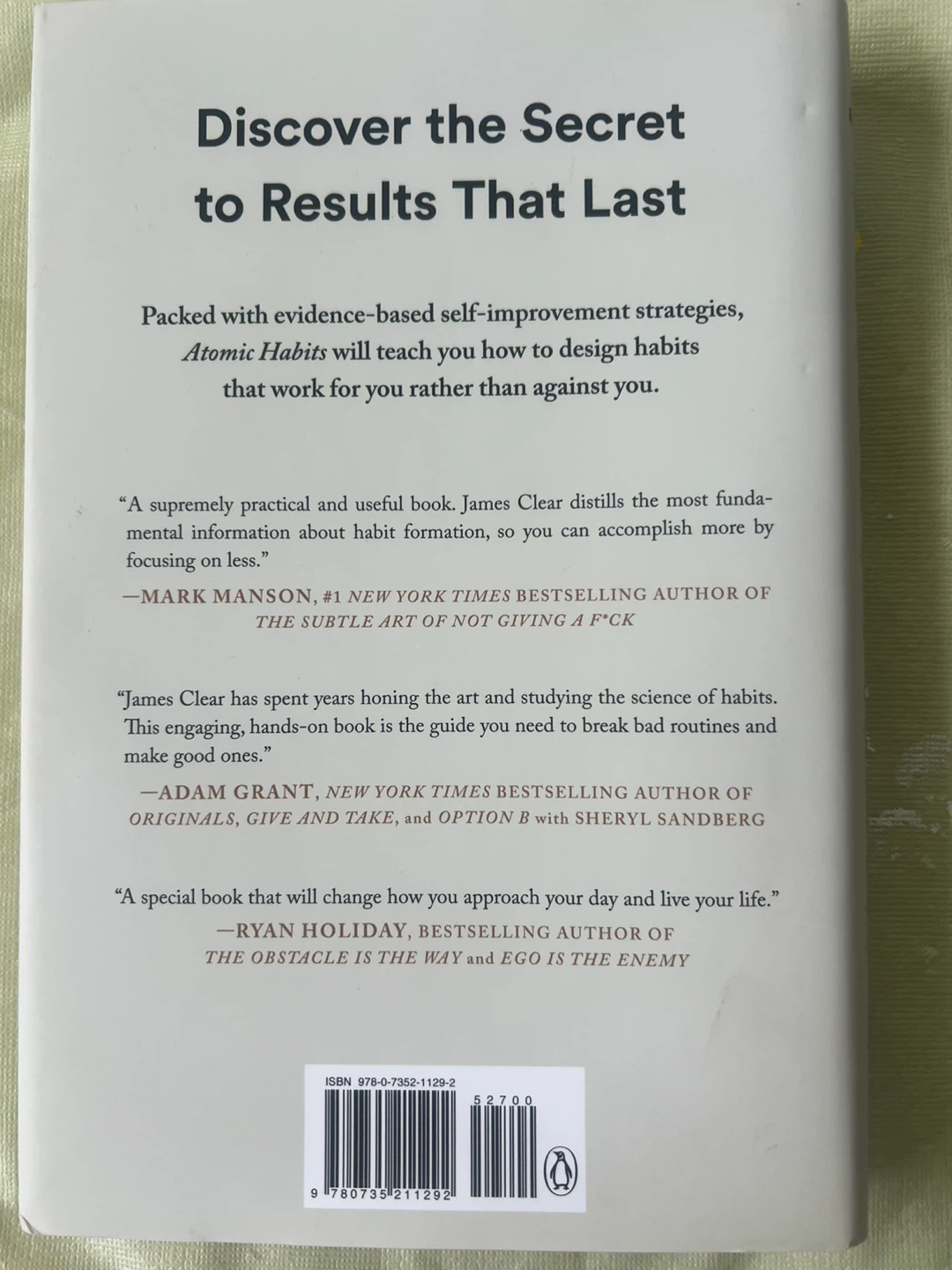 Atomic Habits by James Clear Book - photo 2