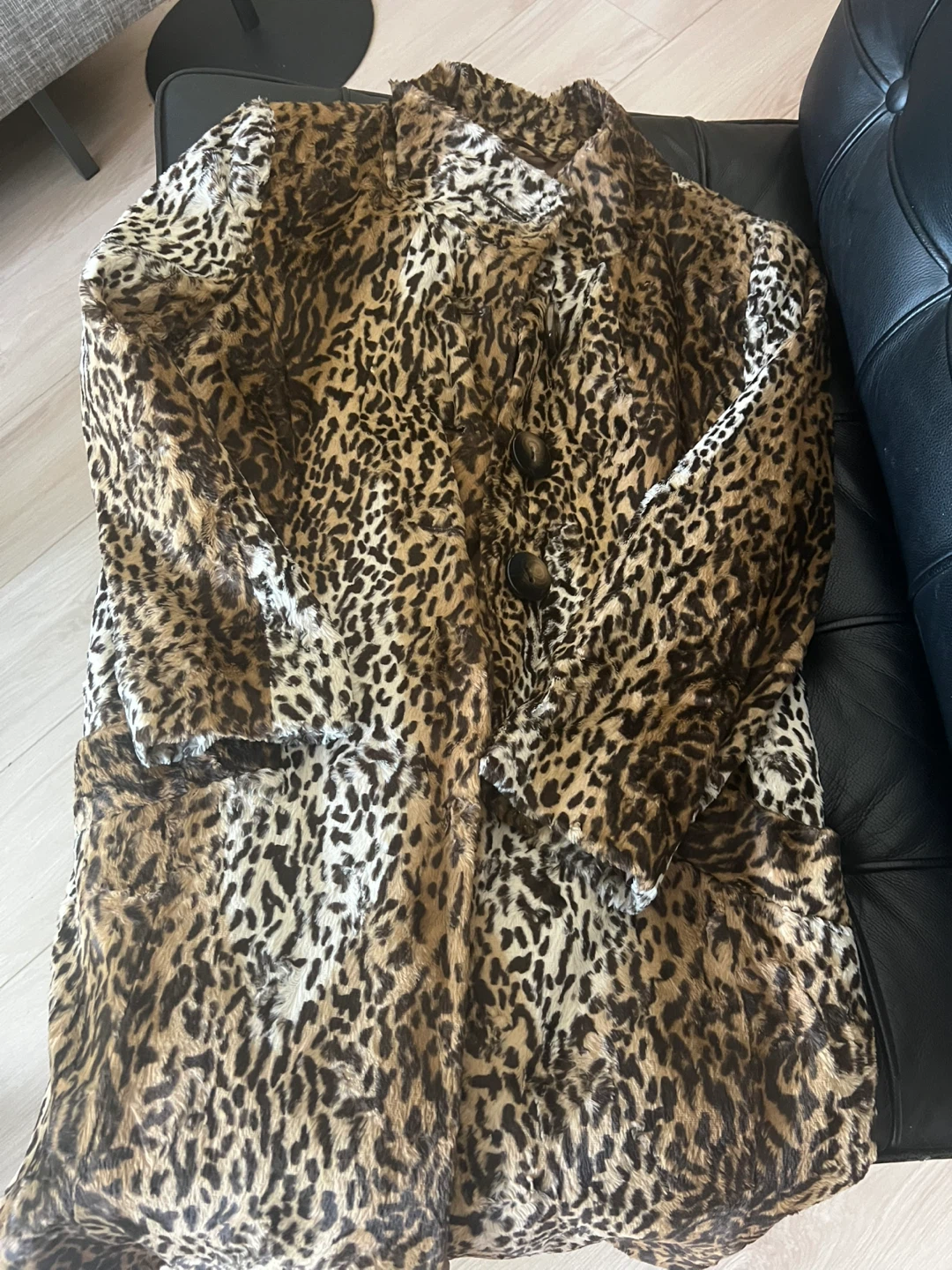 Leopard Print Faux Fur Coat - photo 3