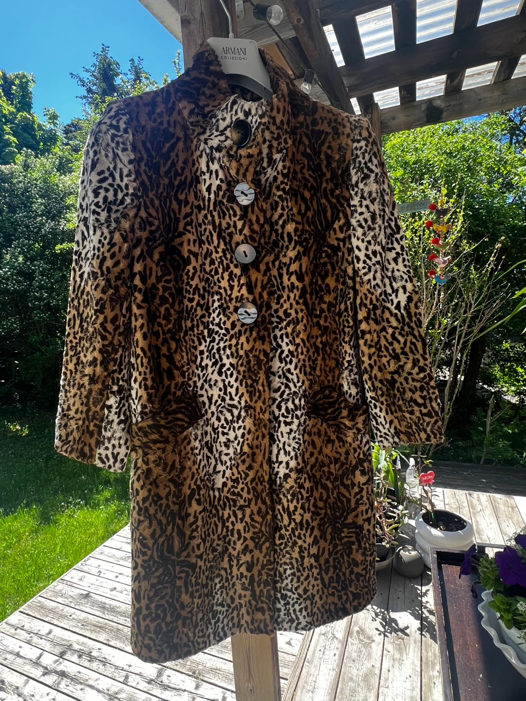 Leopard Print Faux Fur Coat