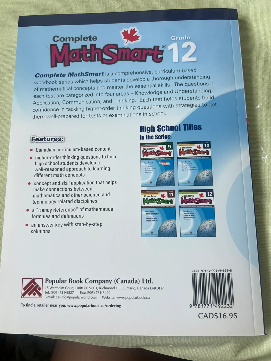 Complete Math Smart 12 workbook - photo 2