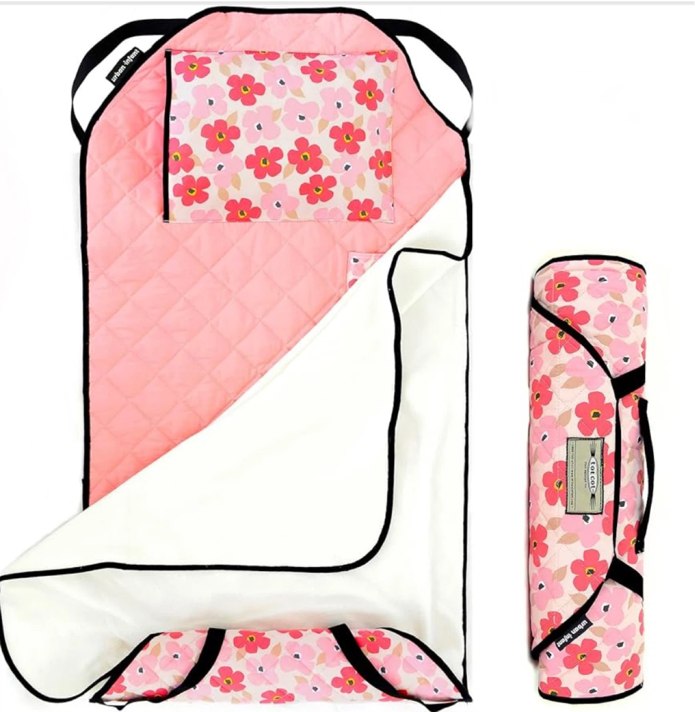 Urban Infant Tot Cot Quilted Floral Sleep Mat