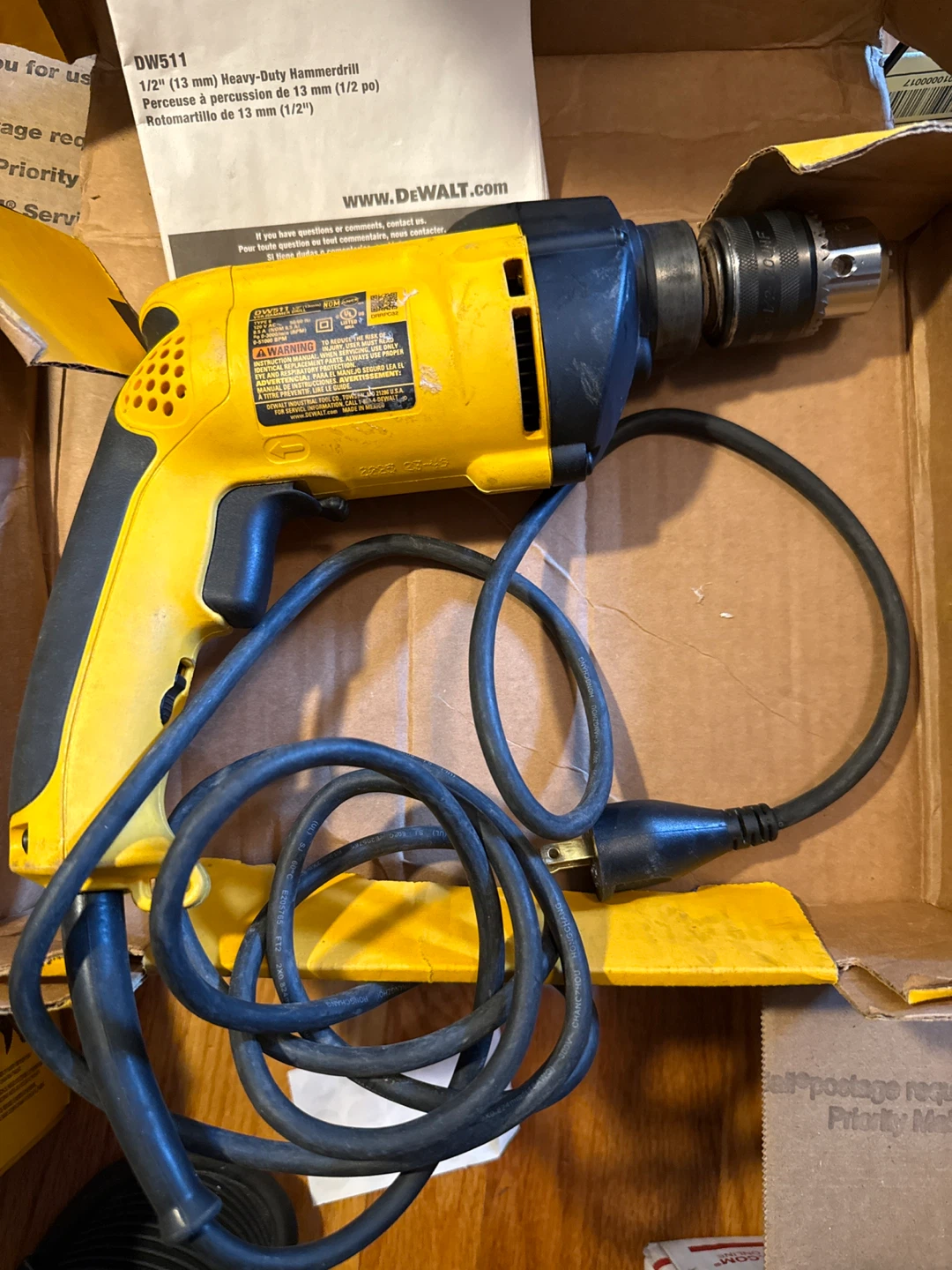 DEWALT DW511 Heavy-Duty Hammerdrill - photo 2