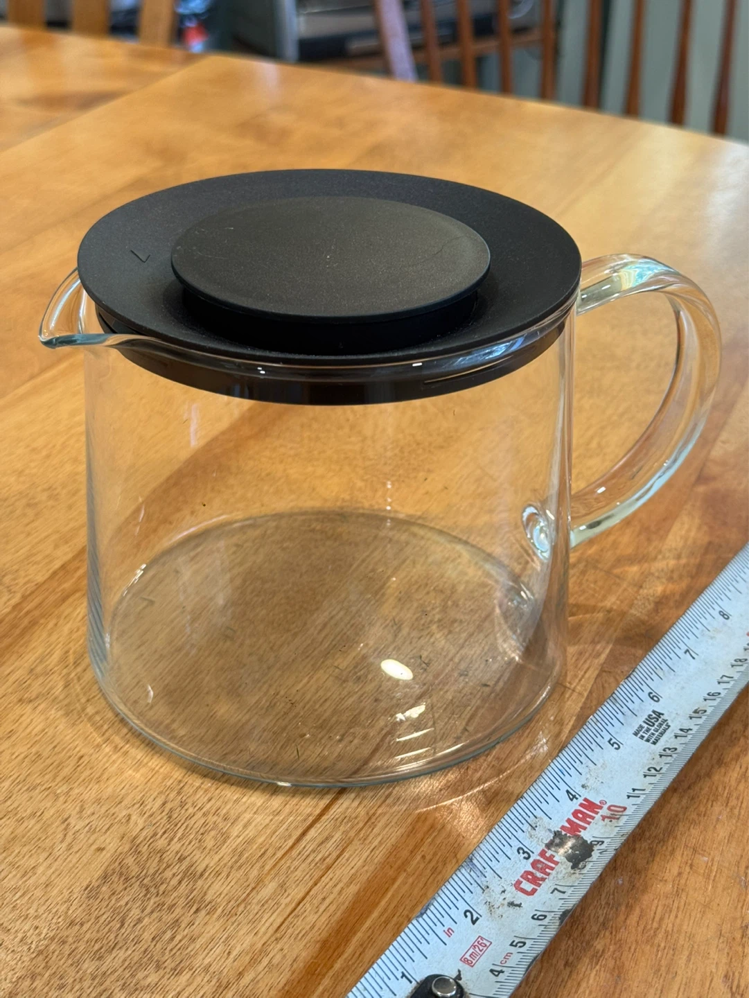 Glass Teapot with Black Lid - photo 2