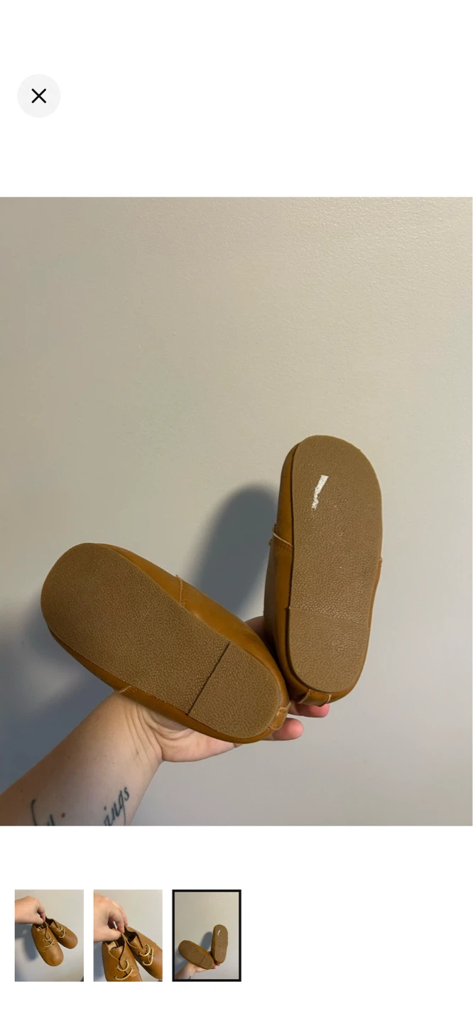 Toddler Brown Leather Oxford Shoes - photo 3