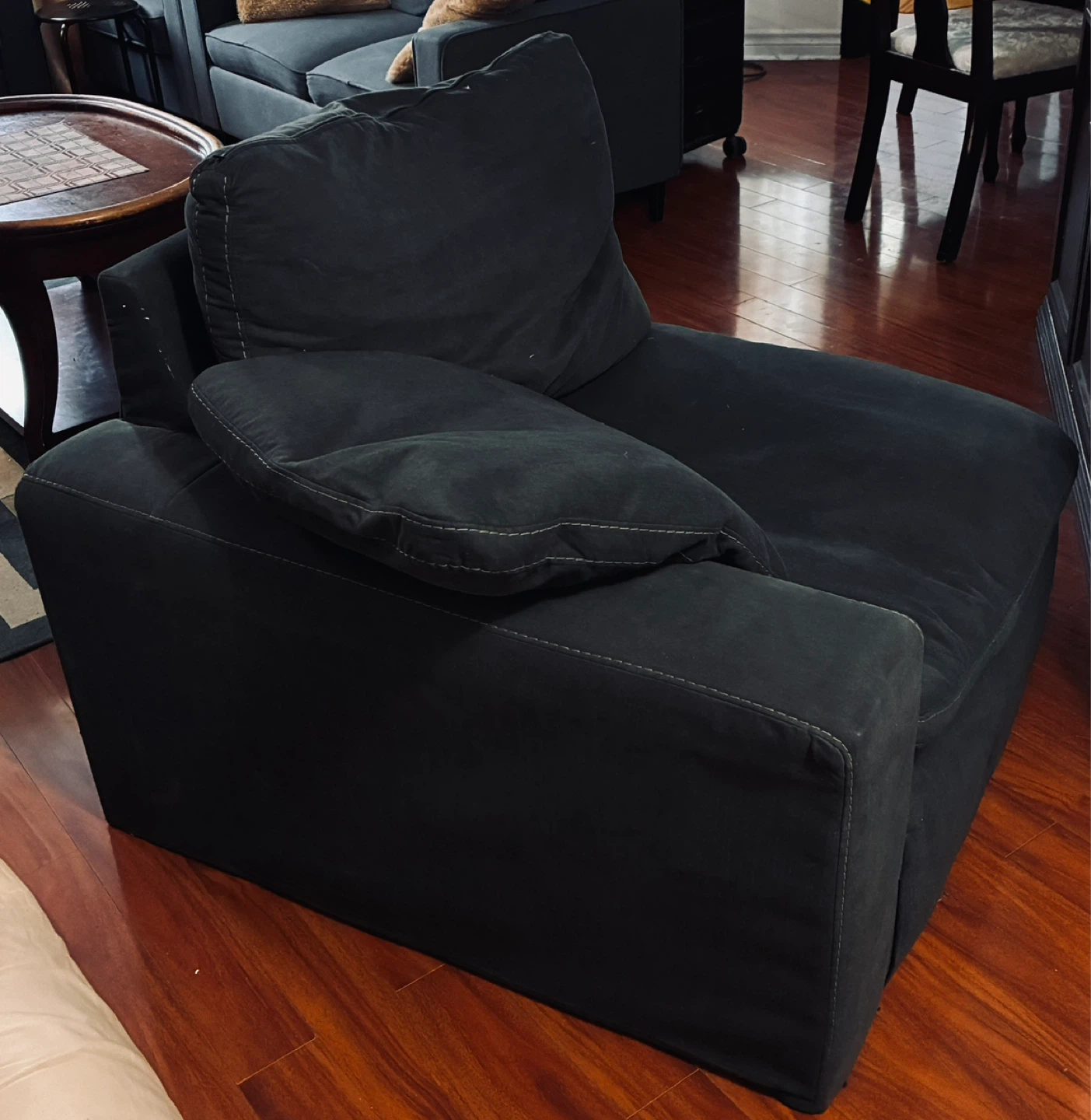 Dark Grey Armchair Sectional - photo 4