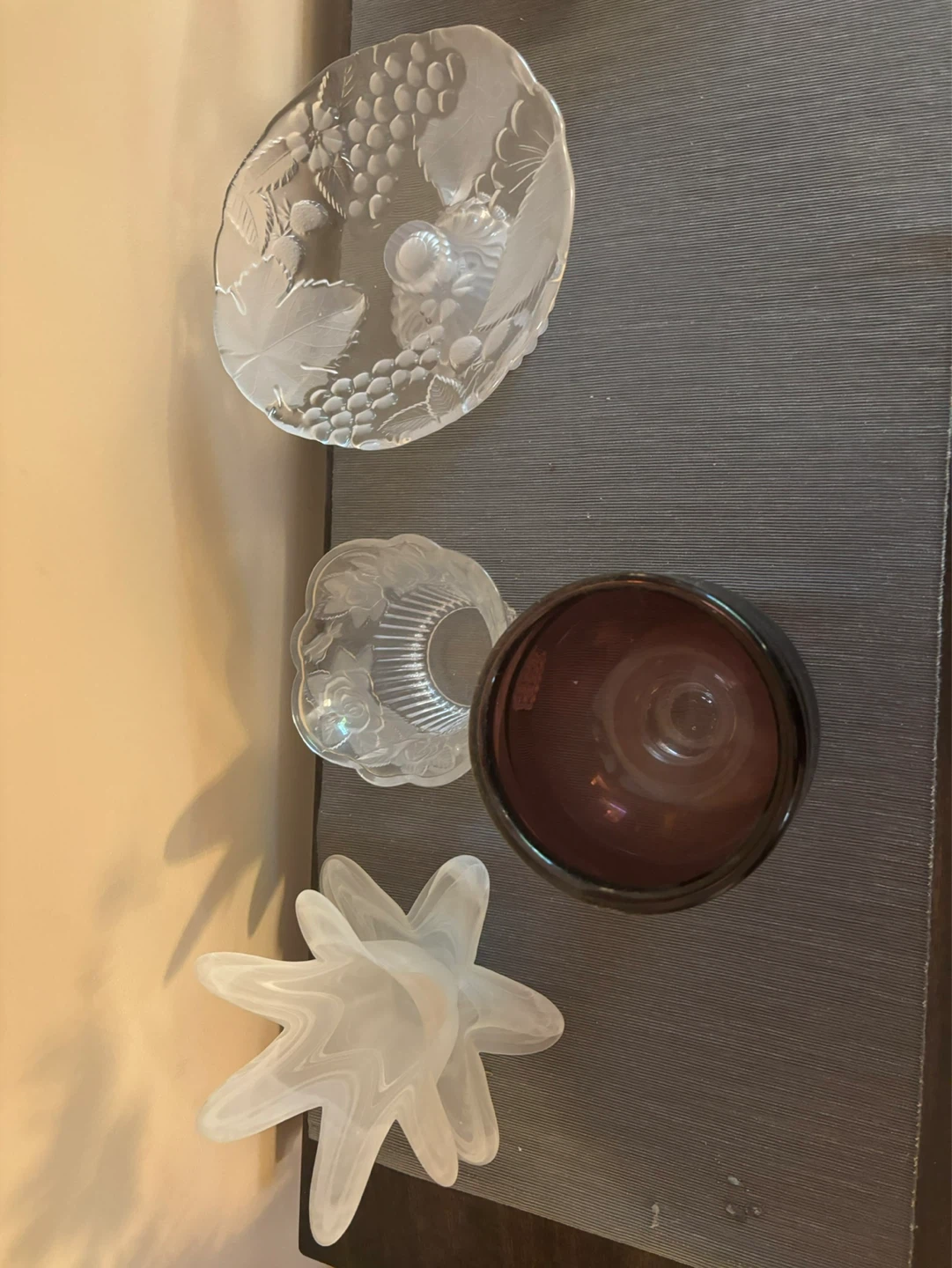 4 Decorative Glass Vases/Holders - photo 2