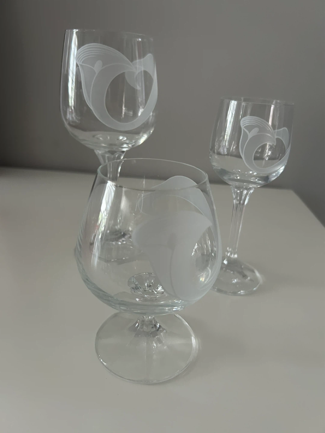 Decorative Glassware - Brandy Snifter, Wine Glass, Small Goblet