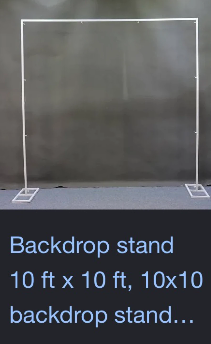 10ft x 10ft Backdrop Stand