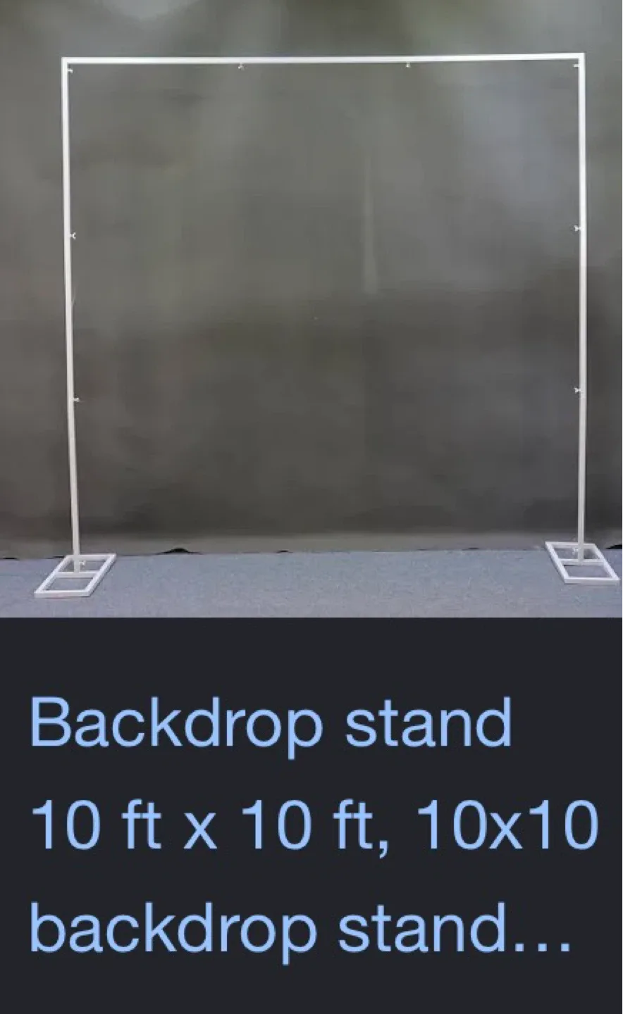 10ft x 10ft Backdrop Stand