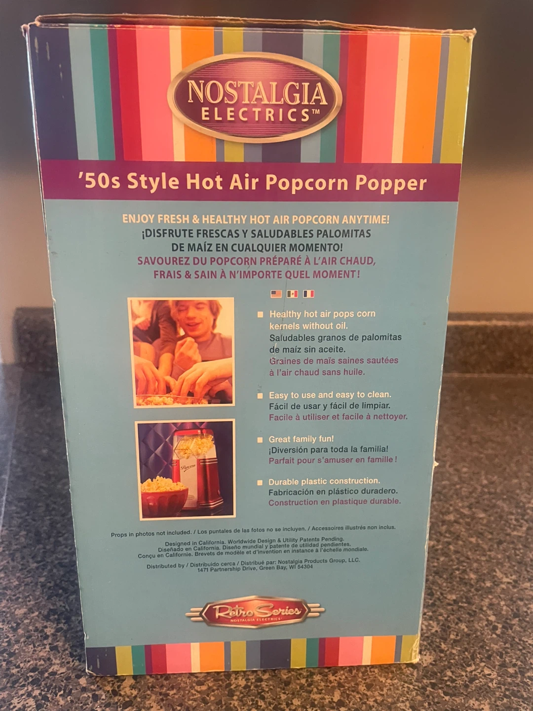 Nostalgia Electrics '50s Style Hot Air Popcorn Popper - photo 4