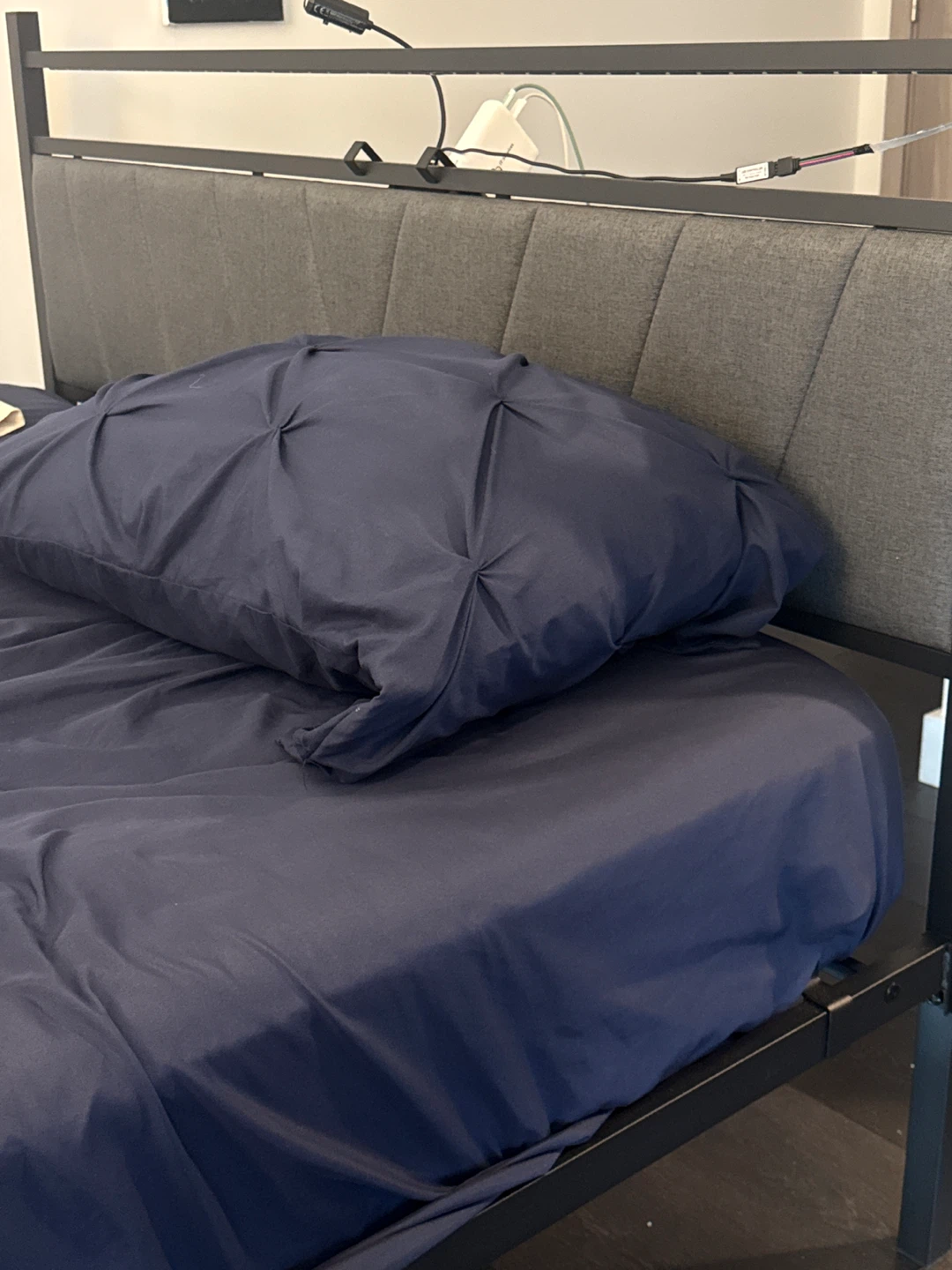 Bed Frame + queen mattress