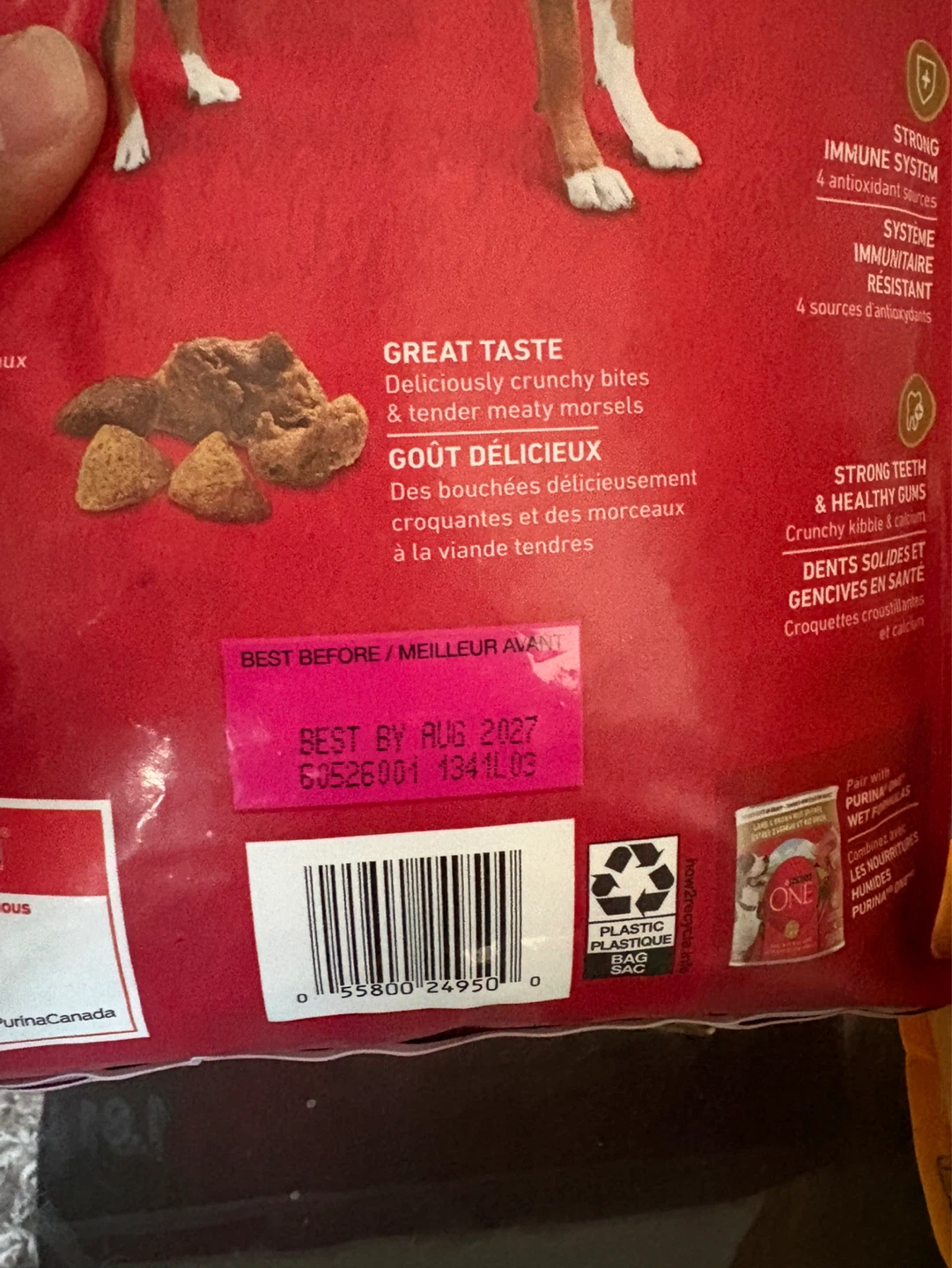 Purina ONE Lamb & Rice Dog Food 1.81 kg - photo 2