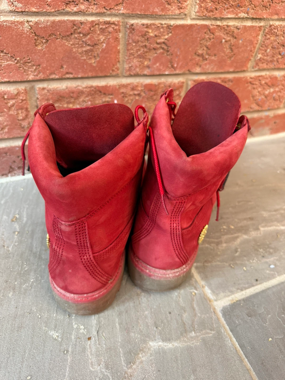 Red Timberland Boots - photo 4