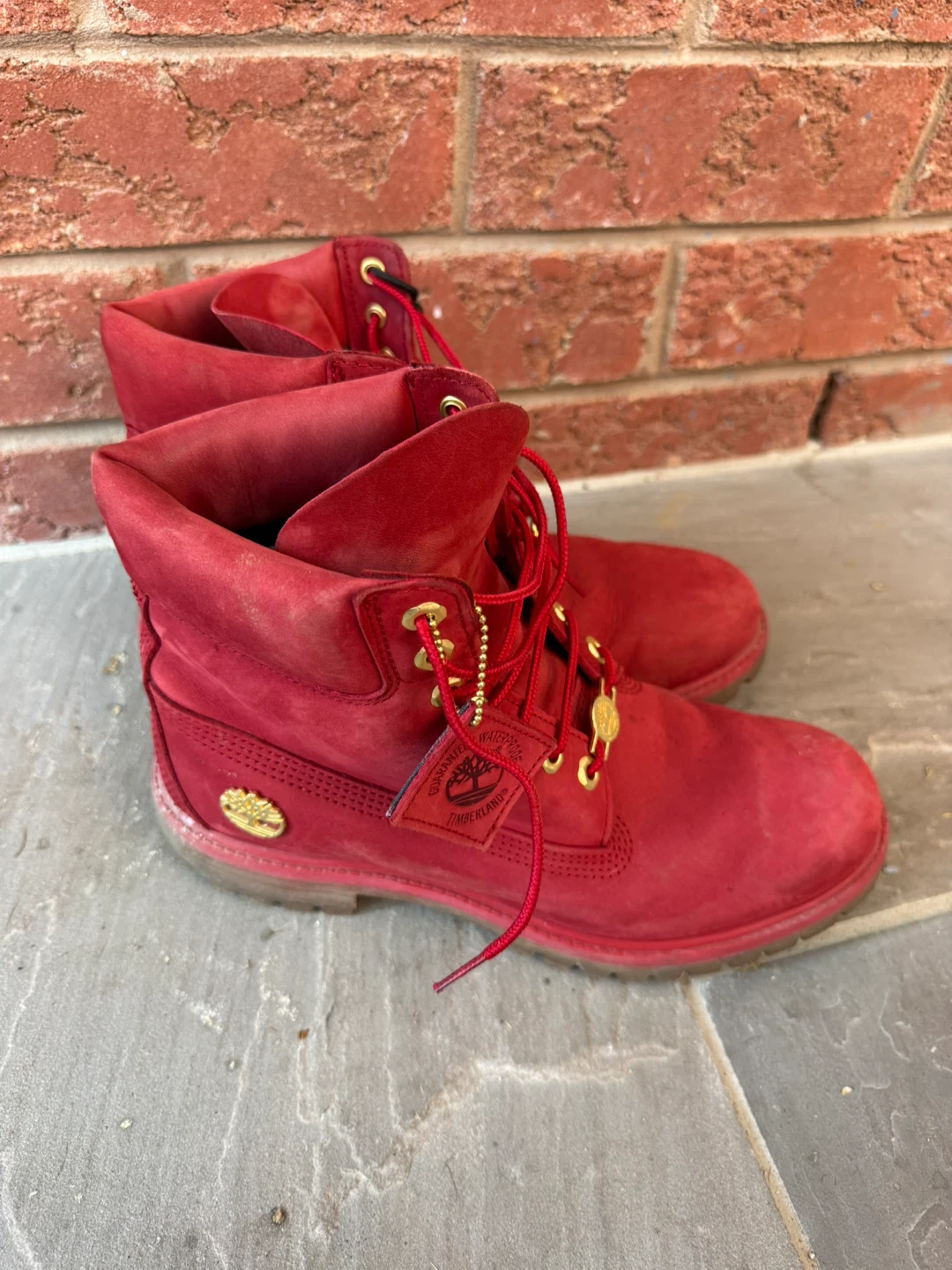 Red Timberland Boots - photo 2