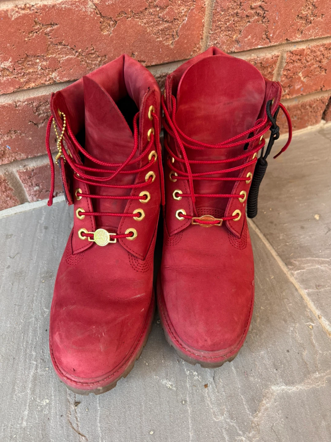 Red Timberland Boots