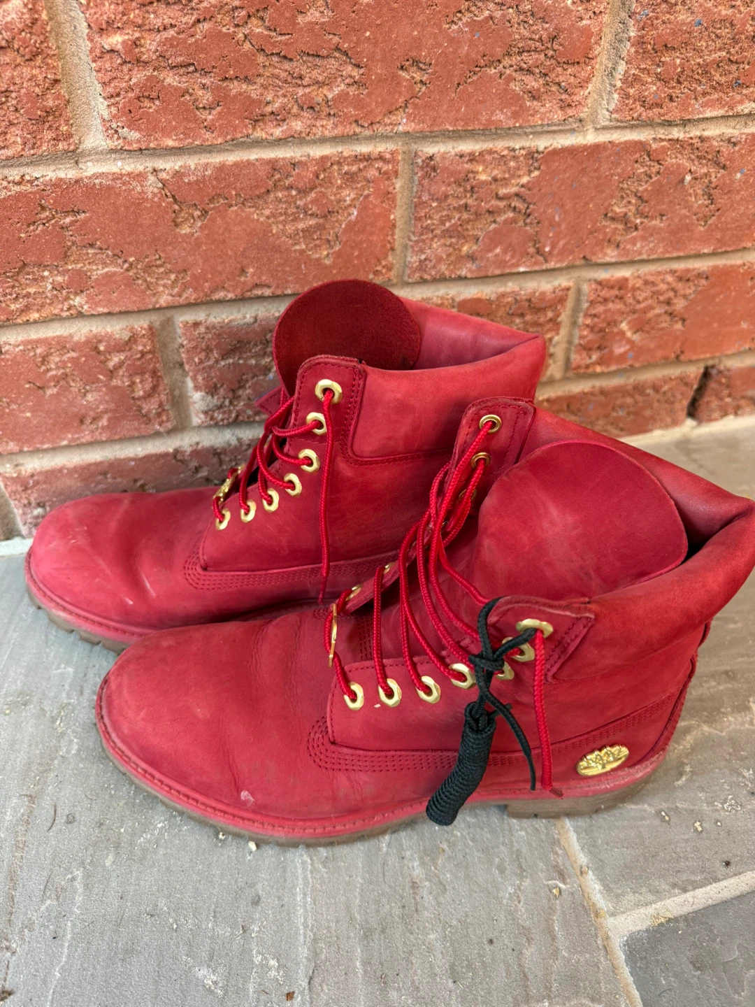 Red Timberland Boots - photo 3