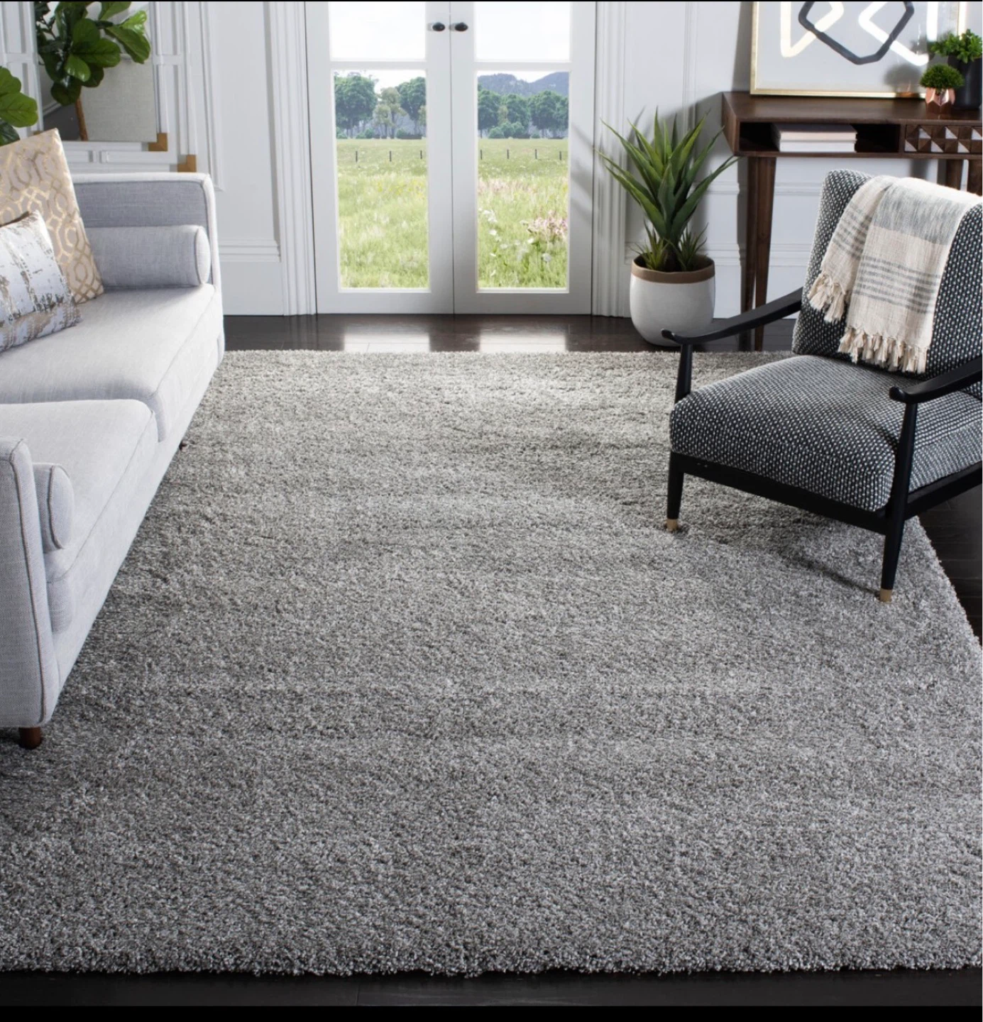 Safavieh California Shag Rug - Silver 5'3" x 7'6"