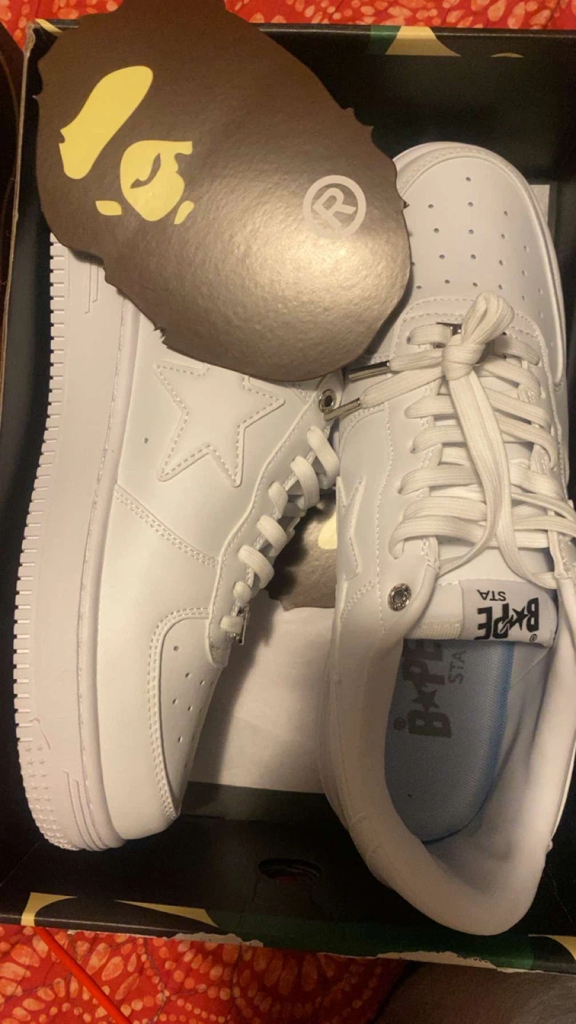 BAPE STA Low White Sneakers - photo 5