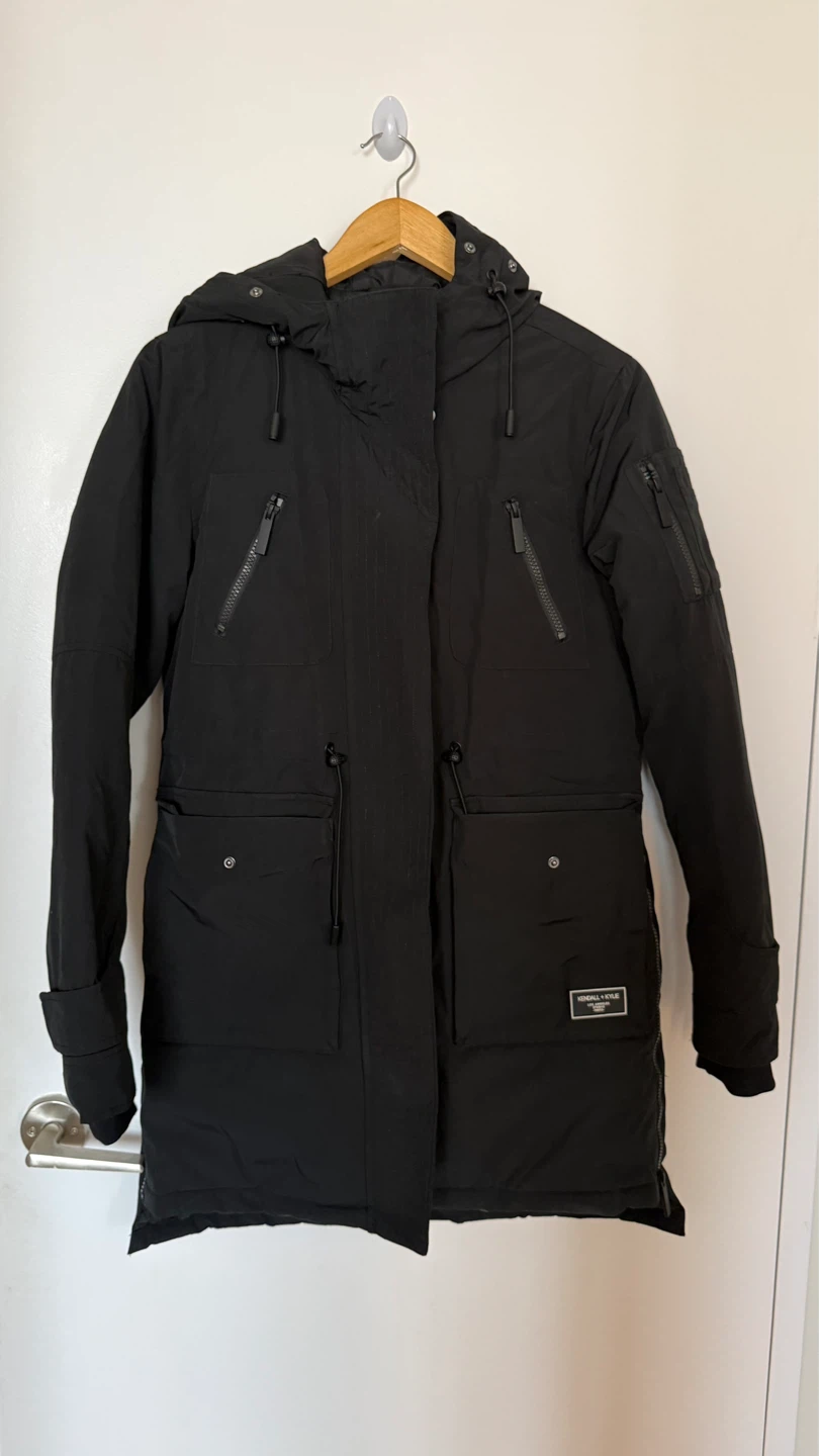 Kendall + Kylie Black Parka Jacket - photo 2
