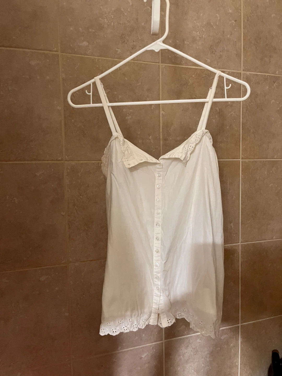 M Cotton camisole with trim - photo 3