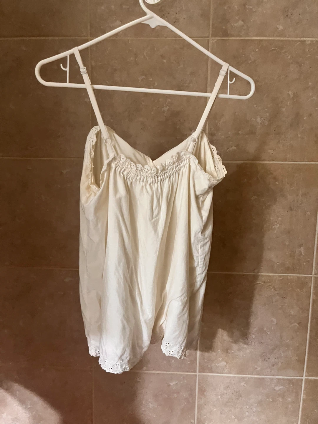 M Cotton camisole with trim - photo 4