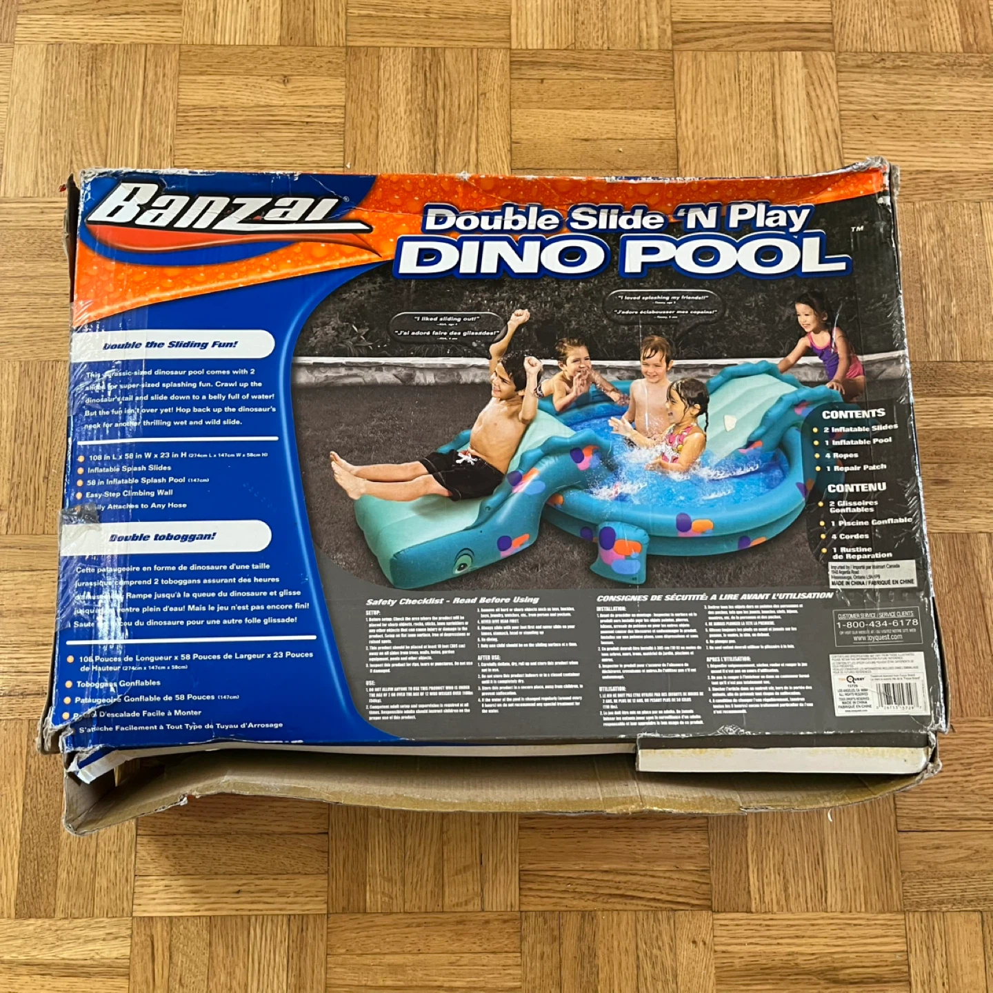 Banzai Double Slide 'N Play Dino Pool - photo 2