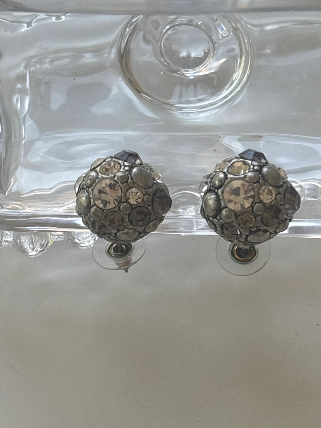 Stud Earrings with Rhinestones