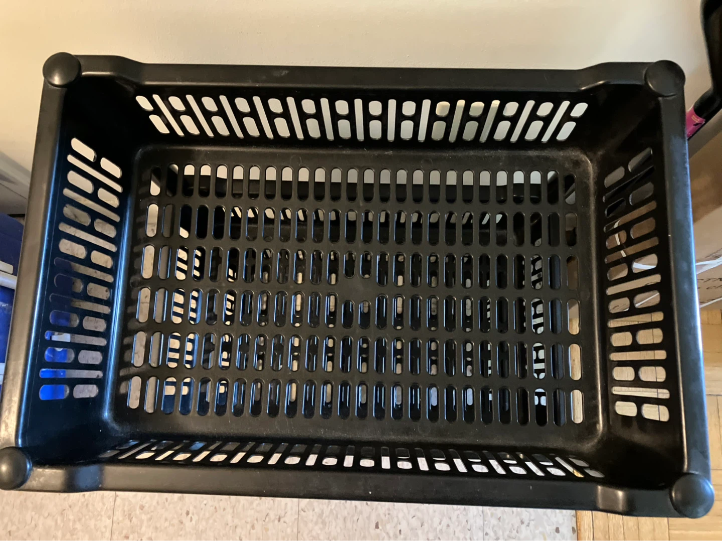 Black 3-Tier Plastic Rolling Cart - photo 2