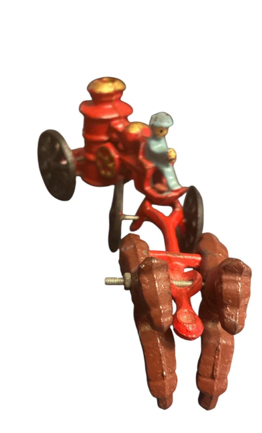 Vintage (reproduction?) Cast Iron Fire Truck Toy