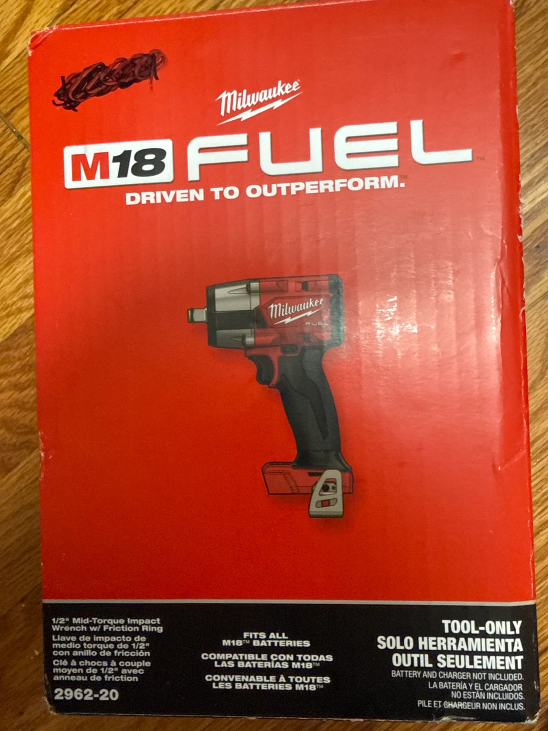 Milwaukee M18 FUEL 1/2" Mid-Torque Impact Wrench 2962-20