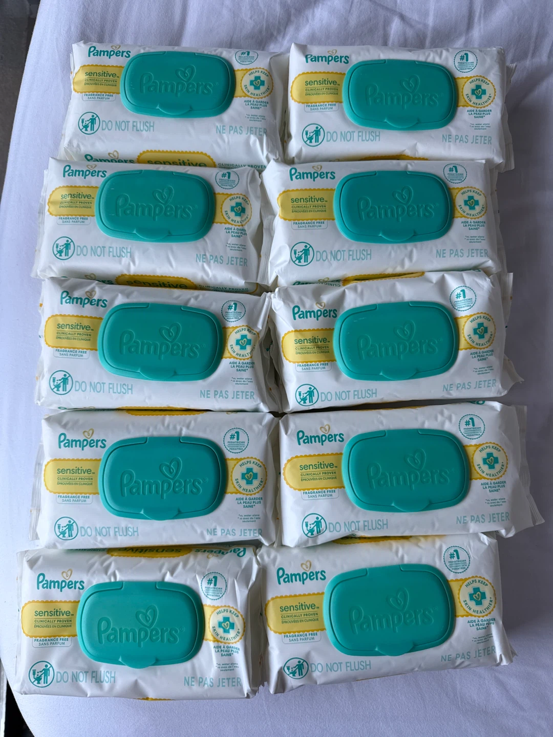 Pampers Sensitive Baby Wipes (84 Count) - 10 Packs