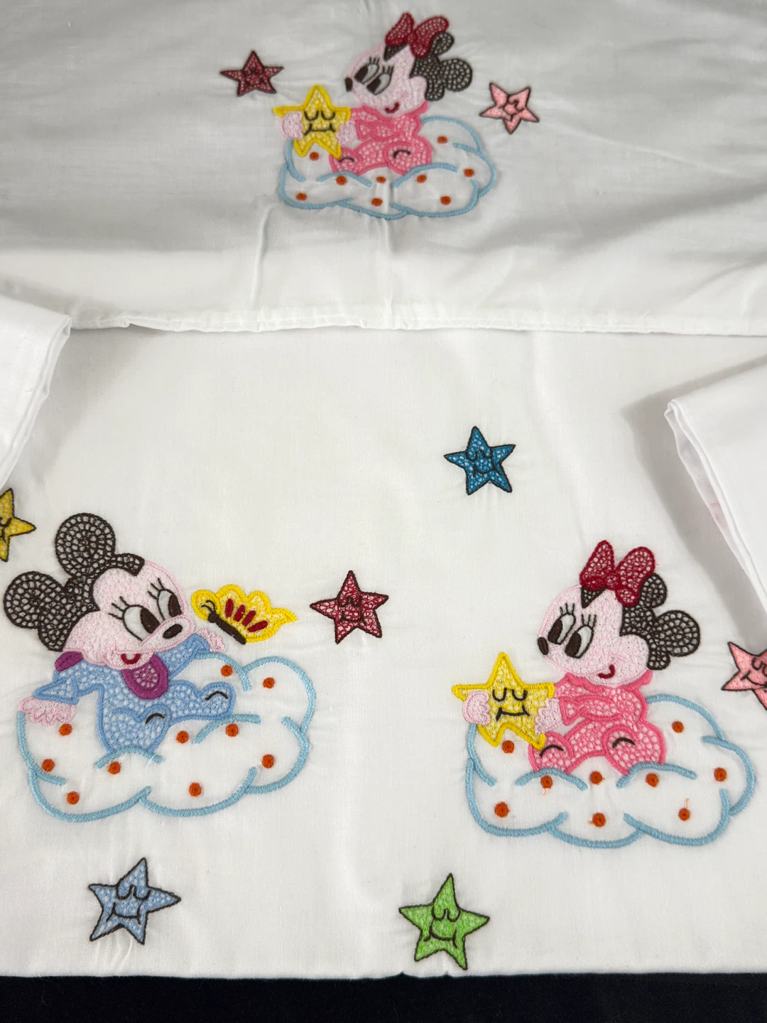 Embroidered Minnie Mouse Baby Bedding Set - photo 2