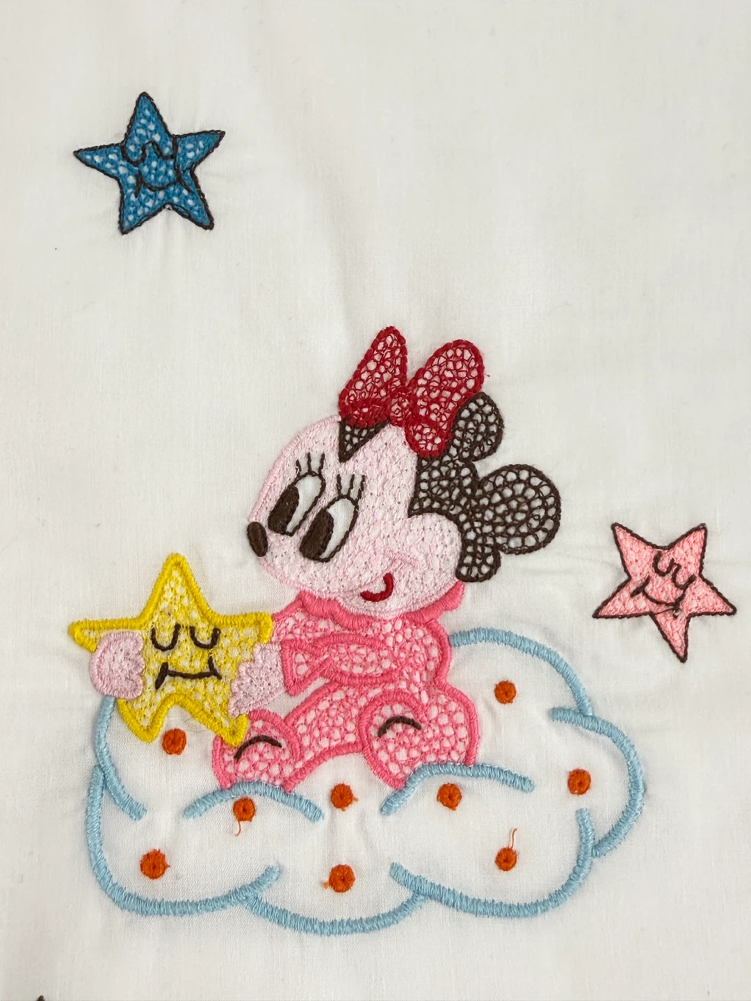 Embroidered Minnie Mouse Baby Bedding Set - photo 4