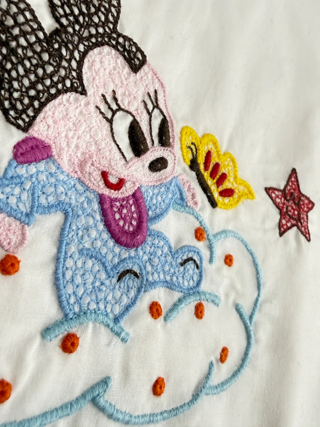 Embroidered Minnie Mouse Baby Bedding Set - photo 5