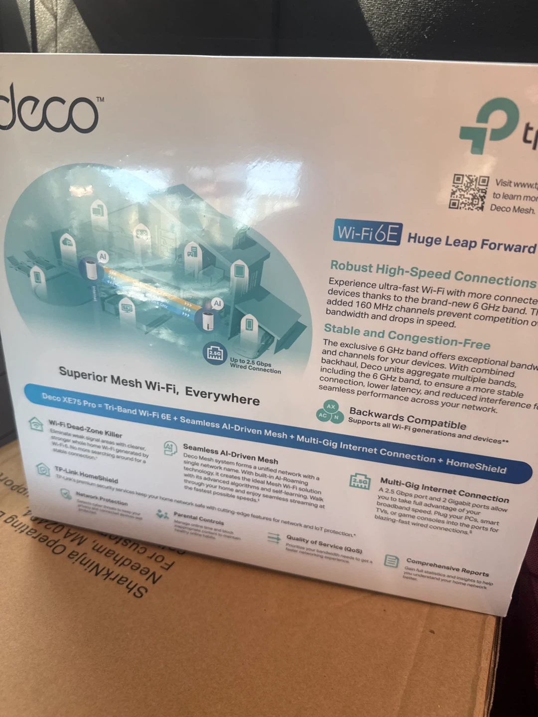 TP-Link Deco X75 Pro AX5400 WiFi 6E Mesh System (2-Pack) - photo 2