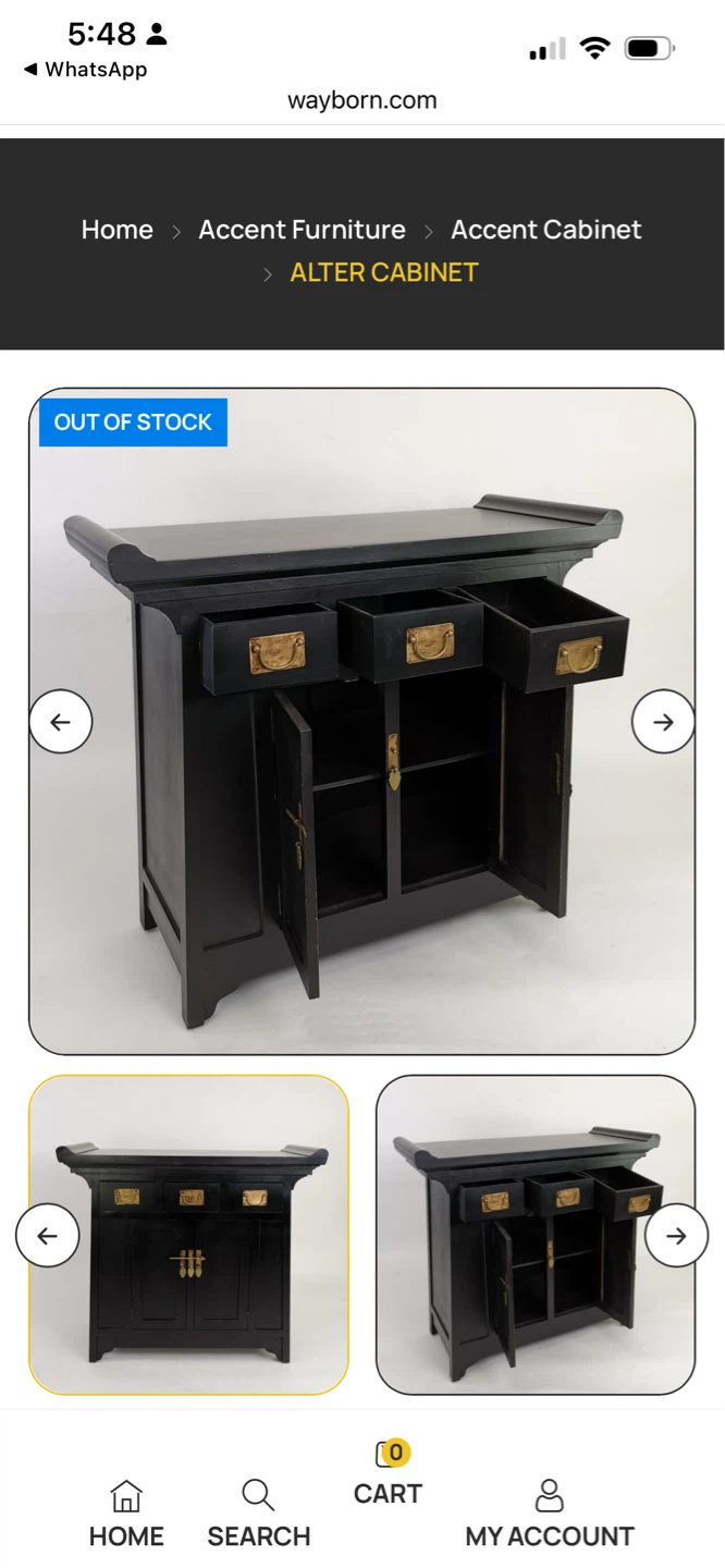 New Wayborn Black Accent Cabinet - photo 4