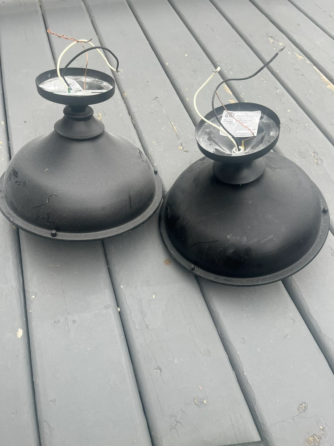 Set of 2 Black Pendant Lights - photo 4