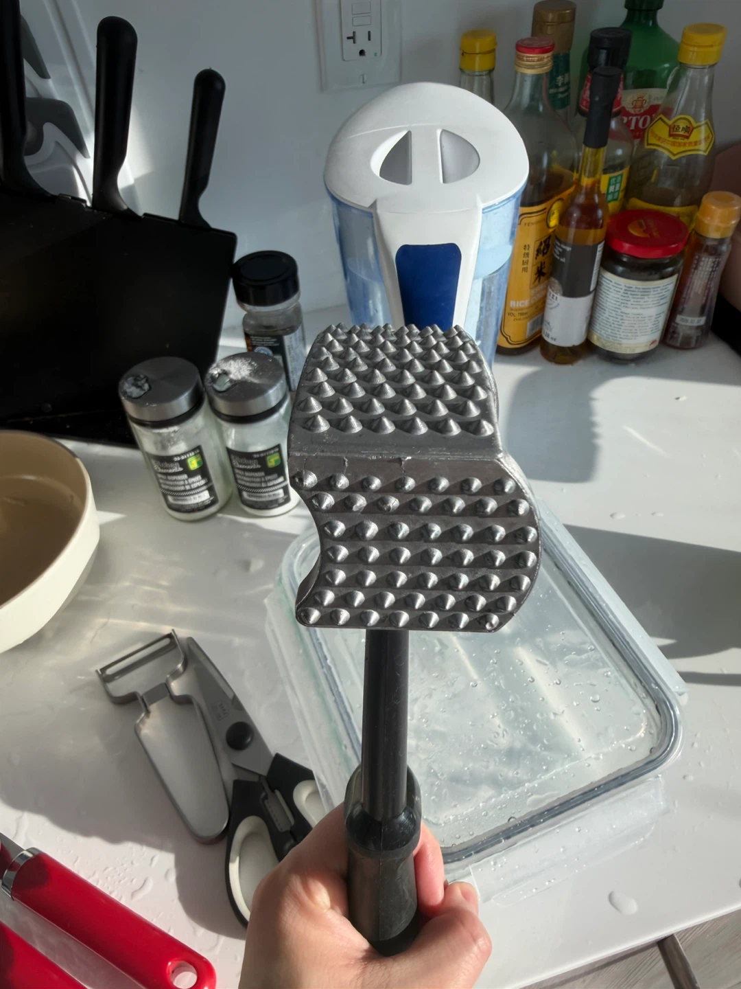 Kitchen Utensil Set - Skimmer, Meat Mallet, Can Opener, Scissors - photo 2