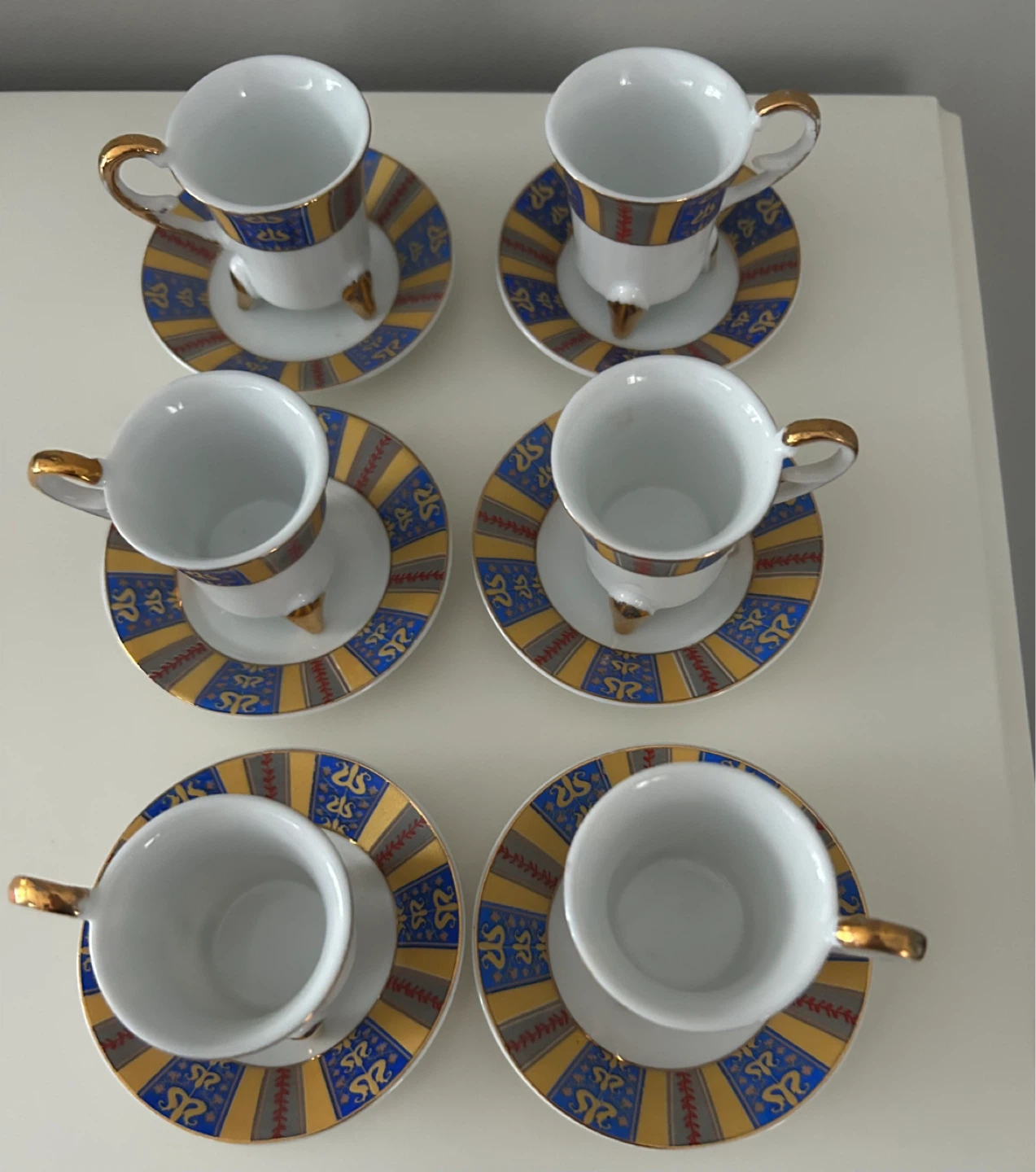 Duca di Bavaria Espresso Cup and Saucer Set (6 cups)