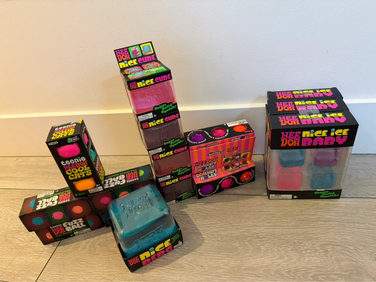 Nee Doh Nice Cube & Donut Holes Squishy Toys