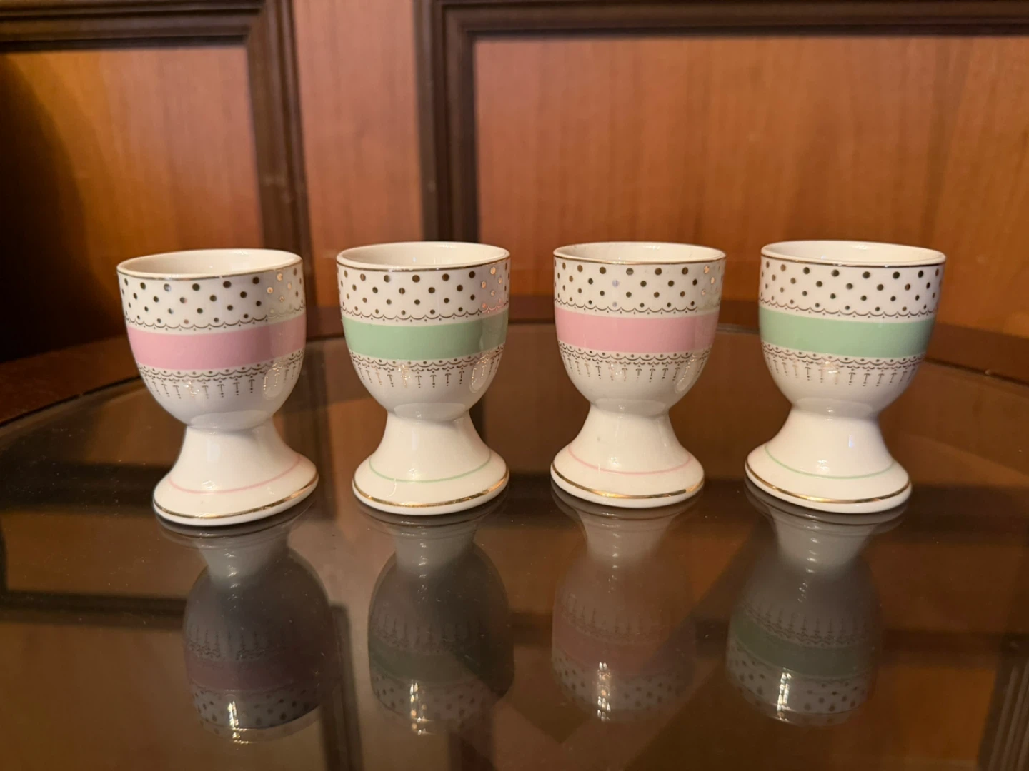Set of 4 Vintage Egg Cups