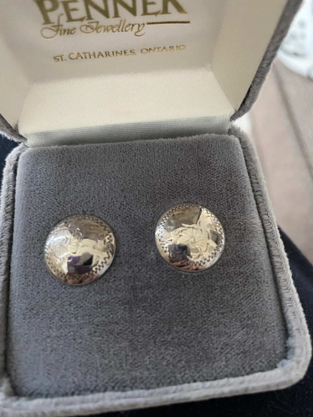 Sterling etched Earrings - photo 2