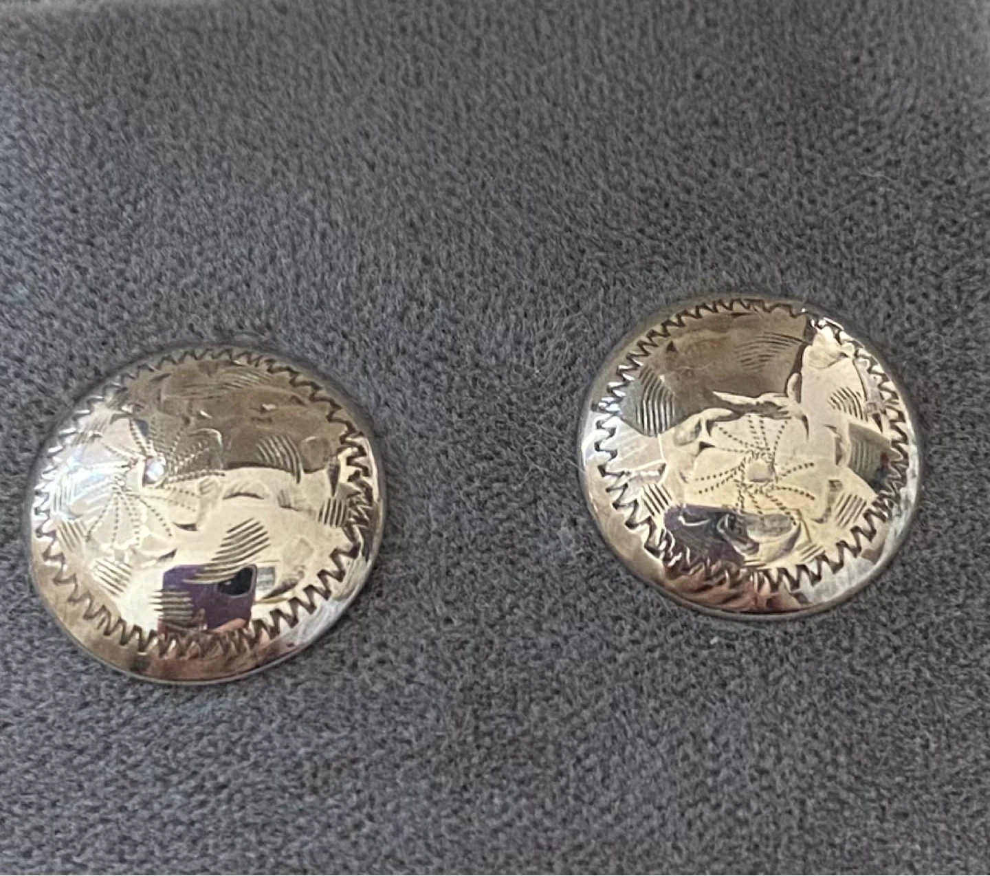 Sterling etched Earrings - photo 3