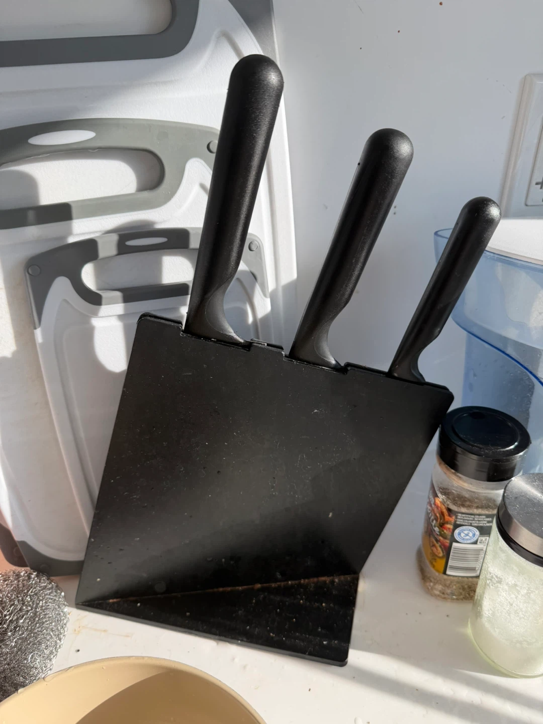 IKEA Black Knife Set with Block - photo 2