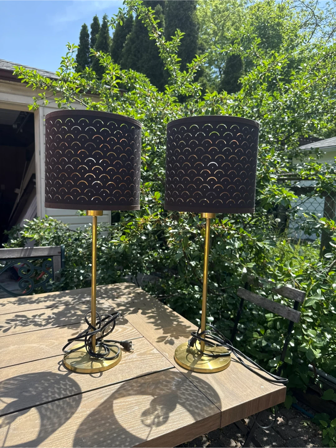 IKEA NYMÖ/SKAFTET table lamps
