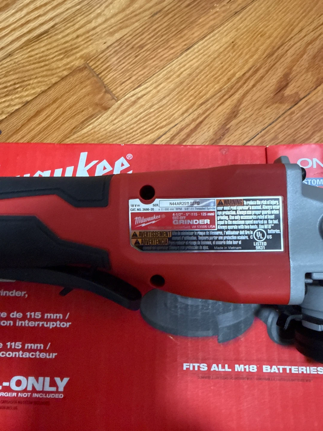 Milwaukee M18 Brushless Cordless Cut-Off Grinder 2686-20 - photo 4