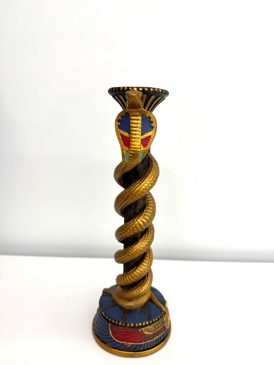 Egyptian Cobra Snake Candlestick Holder/Decorative Accent - photo 2