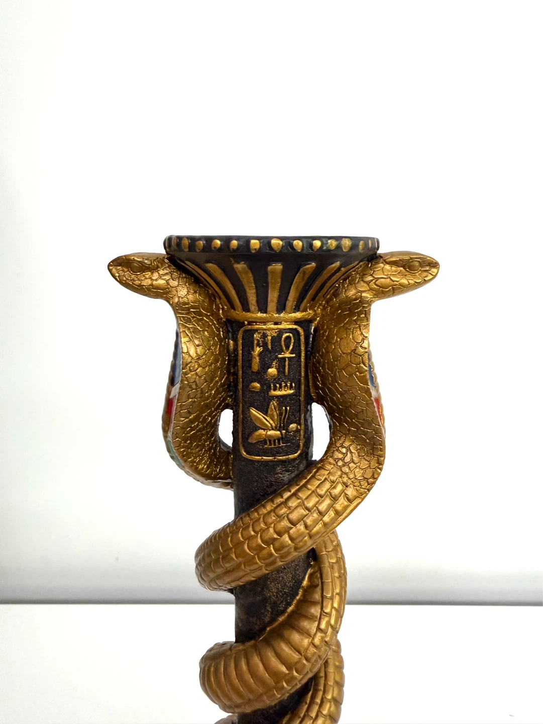Egyptian Cobra Snake Candlestick Holder/Decorative Accent - photo 5