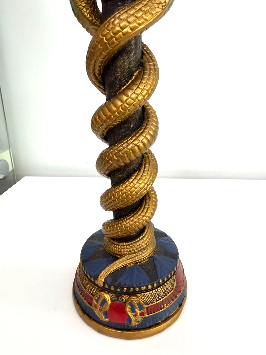 Egyptian Cobra Snake Candlestick Holder/Decorative Accent - photo 3